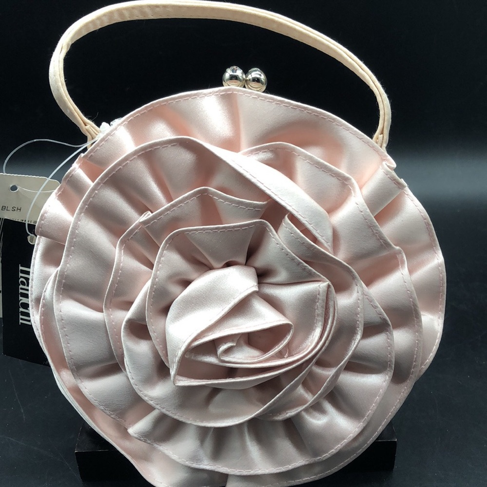NWT Pink Satin Franchi Bag